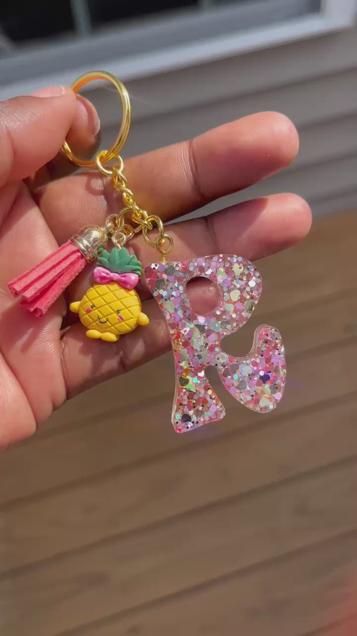 Initial Resin Keychain