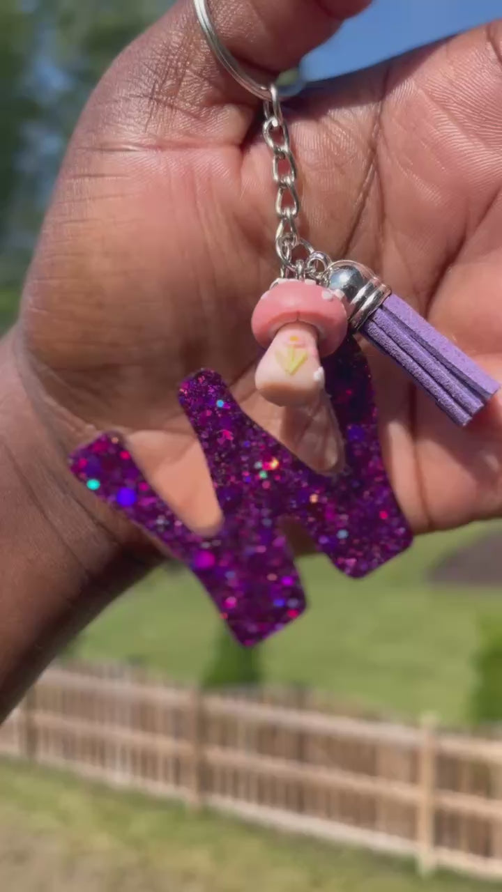 Initial Resin Keychain
