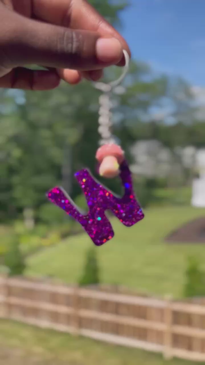 Initial Resin Keychain