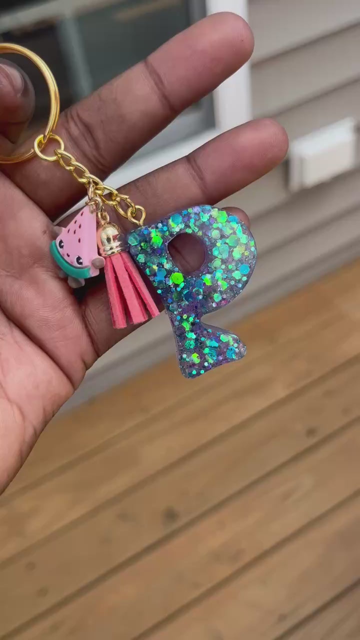 Initial Resin Keychain